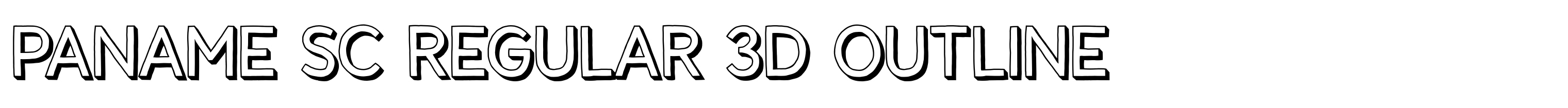Paname SC Regular 3D Outline